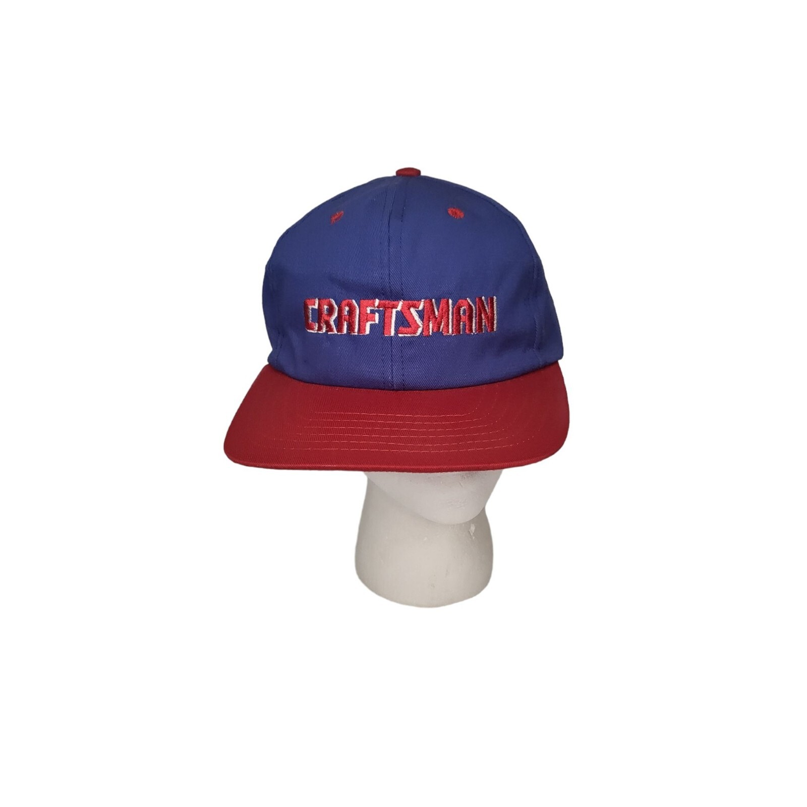 Craftsman USA Snapback Hat Vintage Red White And Blue OS Tools NWT