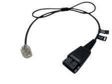 Jabra Quick Disconnect QD Straight Bottom Cord, 0.5 Meter 8800-00-01