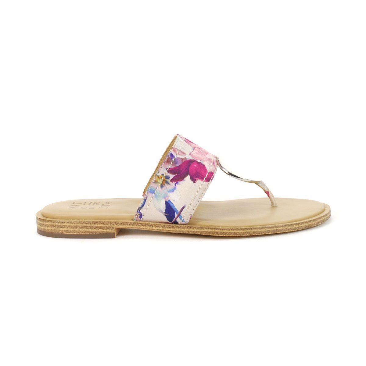 Naturalizer Frankie Pink Floral Thong Sandals