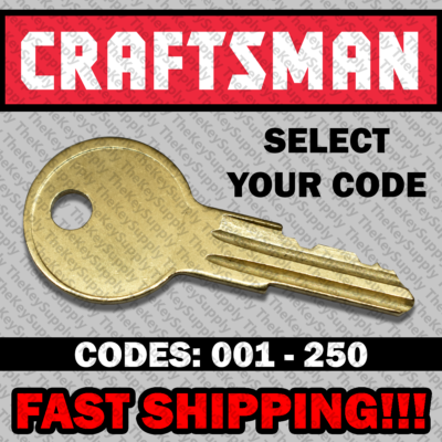 #ad Craftsman Tool Box Key Cut to Your Code 001 250 Llaves Toolbox Keys $6.99