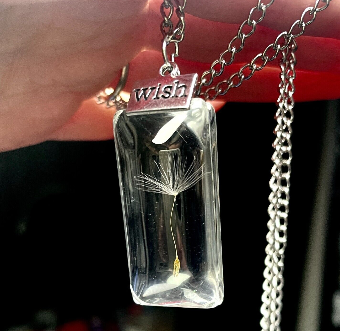 Kette Pusteblume silber wish Wünsche Geschenkidee Frauen Schwester Freundin