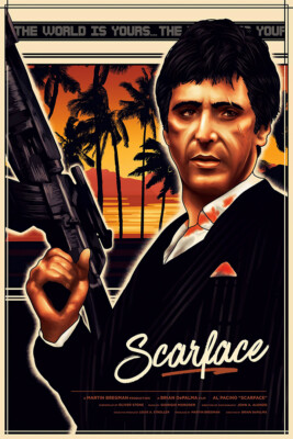 Scarface Movie Crime Drama Al Pacino Wall Art Home Decor - POSTER 20x30