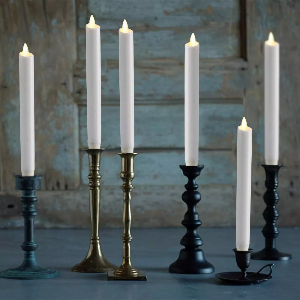 Battery operated taper candles online