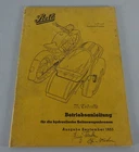 Operating Instructions / Manual Steib Hydraulic Sidecar Brake Status 09/1955