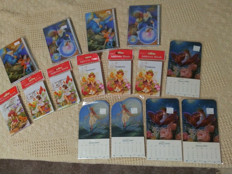 10 Fairy Address Books and 5 Calendars/Party Favors/Gift bag fillers
