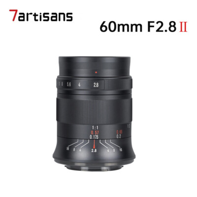 7artisans 60mm F2.8 II APS-C Macro Manual Lens For Sony Canon Fujifilm Nikon M43