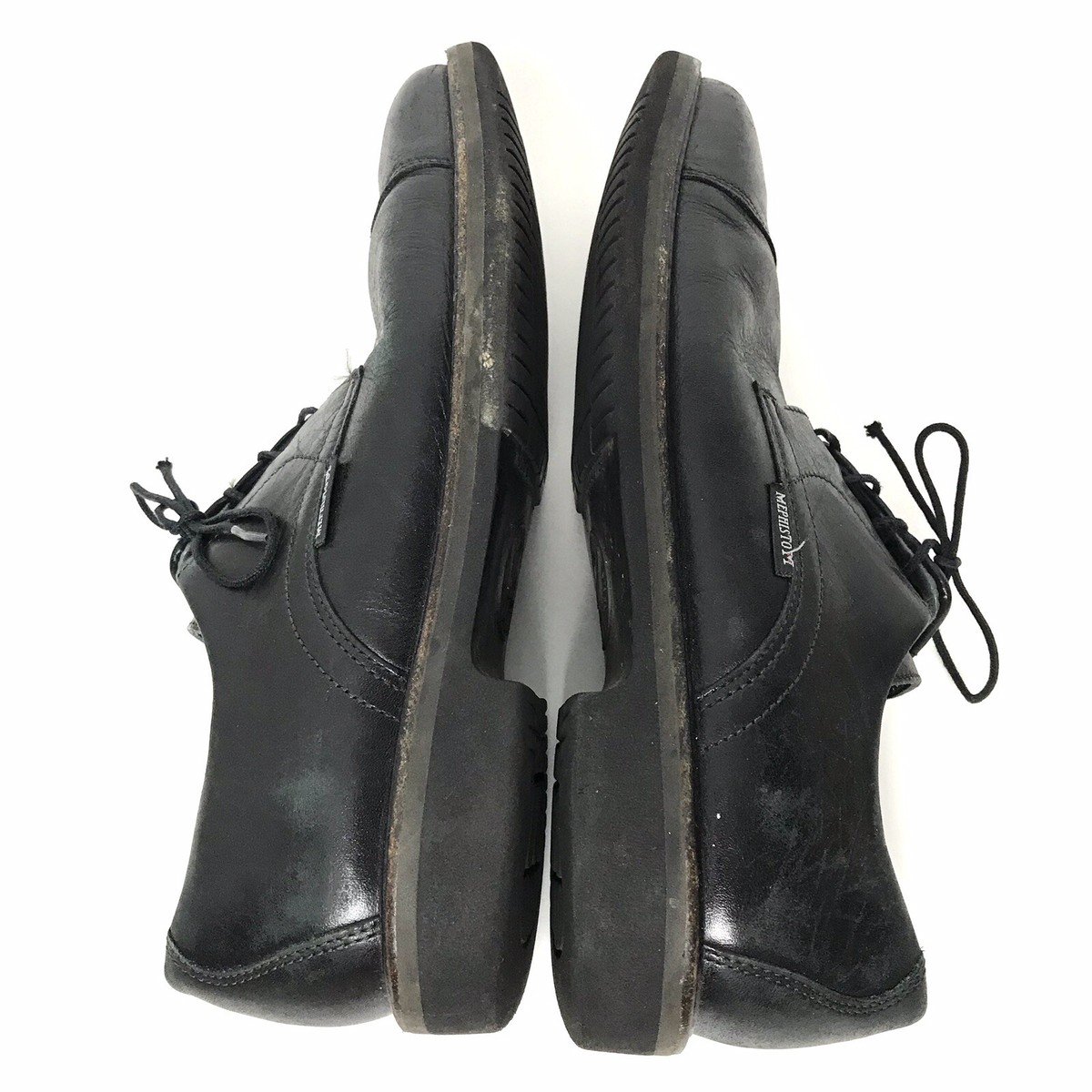 Mephisto Air Relax Cap Toe Black Leather Oxfords Caoutchouc Sole Mens 7.5 Mephisto Air Relax Mens 7US 6.5EUR Cap Toe Black Leather  main image 2