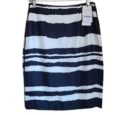 NEW w by worth 100% silk pencil skirt size 6