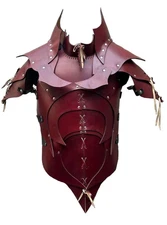 Genuine Leather Renaissance Style  Leather Torso Armor for Medieval Cosplay LARP