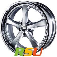 RH Alurad RAU Vesuv silber mit Edelstahlhorn 9x18" ET55 LK5 112 ML 158 Alufel... RH Alurad RAU Vesuv silber mit Edelstahlhorn 9x18" ET55 LK5 112 ML 158 Alufel...