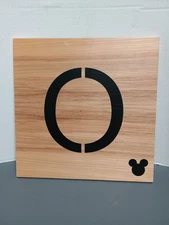 Ethan Allen Mickey Mouse Disney Letter Wood Title " O "