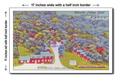New York 1940s - Walrath's Cottage Court, Canandaigua, N. Y. In - 11x17 Poster