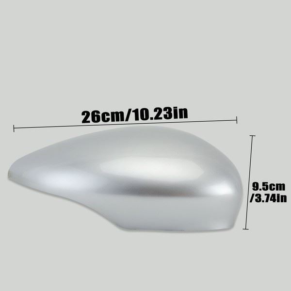 Rechte Silber Abdeckung FüR Ford Fiesta MK7 2008-2017 SpiegelgehäUse-image
