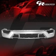 Chrome Steel Front Bumper Face Bar w/ Fog Light Holes for 2021-2023 Ford F-150