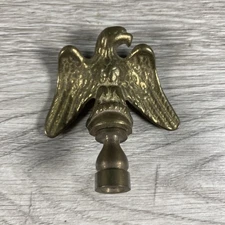 Brass American Eagle Flag Pole Topper Lamp Finial Vintage 2.25”