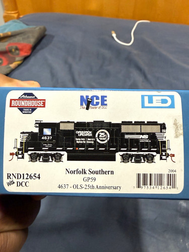 Athearn Roundhouse HO Norfolk Southern EMD GP59 DCC #4637 RND12654 | Condition: Used