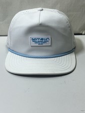 Melin Coronado Brick Hydro Snapback Hat White Electric Blue Retro Rope Cap Golf