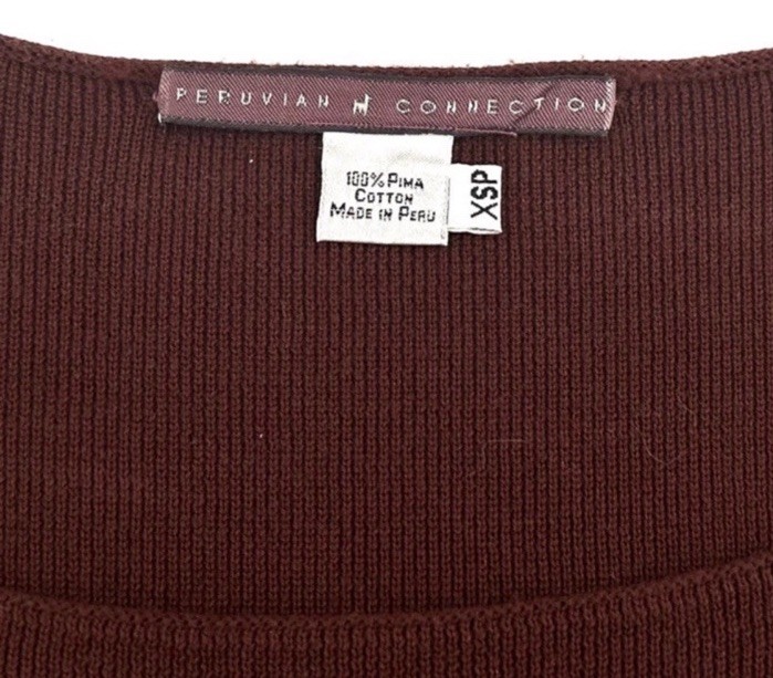 Peruvian Connection Soft Chestnut Brown Pima Cott… - image 2