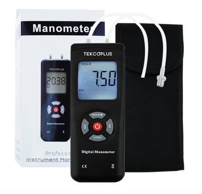 #ad #ad Manometer Handheld Air Pressure Meter Dual Port Manometer HVAC Gas Pressure T... $53.71