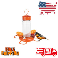 Orange Blossom Glass Oriole Feeder with Jelly Attachments 30 Oz.