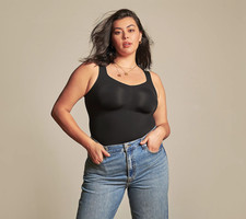 Evelyn  Bobbie Seamless Smoothing Bra Cami Black XL New