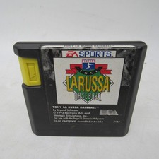 Sega Genesis Tony La Russa Baseball Video Game Cleaned & TESTED & WORKING