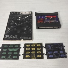 Alien VS Predator Atari Jaguar Cartridge with Manual, Overlays, NO BOX CLEAN! image
