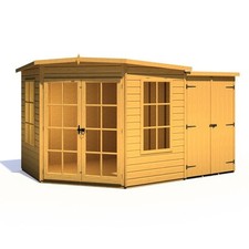 Hampton 8 x 12 Summerhouse with Side Shed