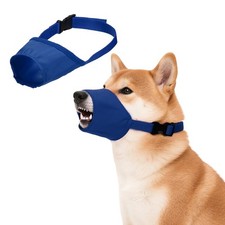 Quick Muzzle Dog Mouth Cover Protection Dog Muzzles L, Blue for Pet