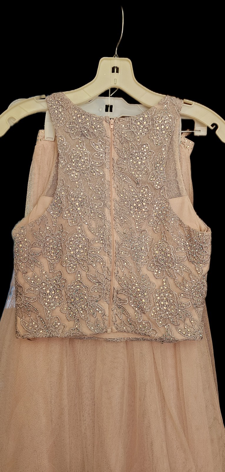 City Triangles Pink Sequin Two Piece Prom Dress S… - image 3