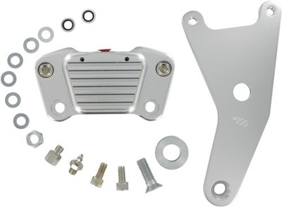 GMA Engineering Custom Rear Caliper - Classic Clear Anodized Motorcycle GMA-100