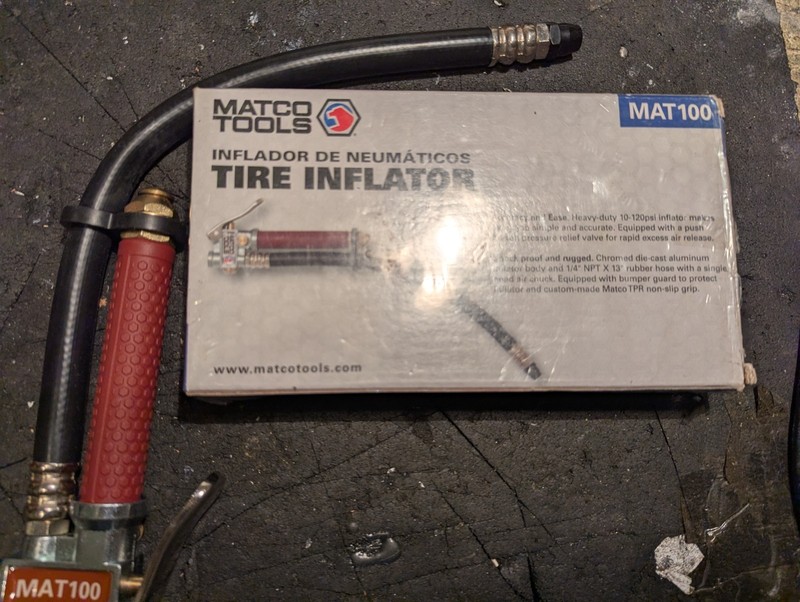 Matco tire inflator