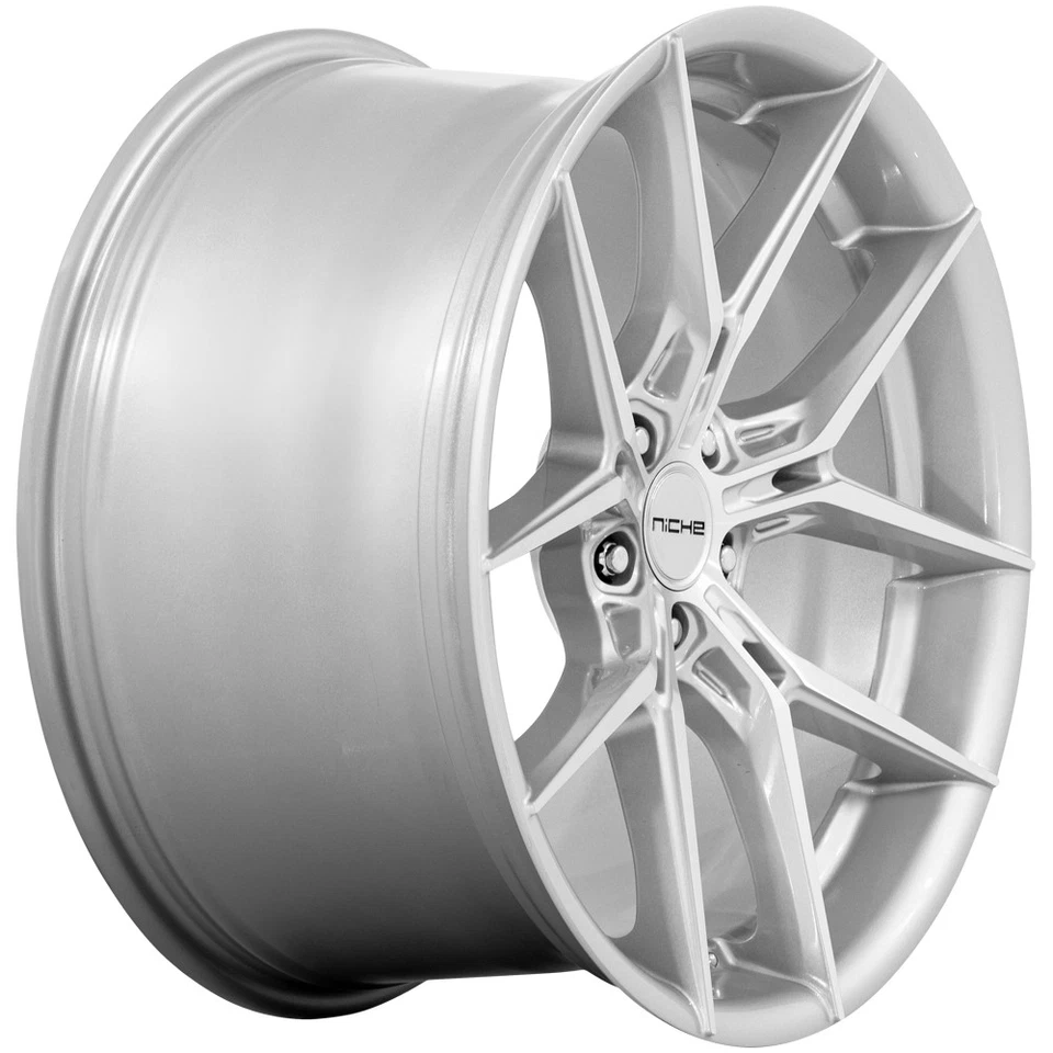 Niche NC279 Prodigy 5 19x9.5 5x112 +25mm Silver Wheel Rim 19" Inch Foto 3 de 4
