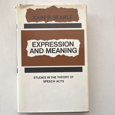 Expression and Meaning - John R. Searle - Ex libris Lynne Rudder Baker