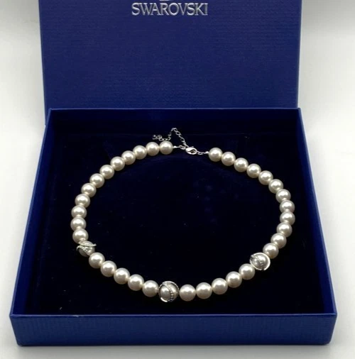 Collar Perlas Swarovski DESNUDO TODO ALREDEDOR 16”-181/2” + 2 Extensores Cristal 1179752 Foto 3 de 4
