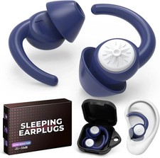 Ear Plugs for Sleep, 2 Pair - 38dB Highest NRR Noise Cancelling Silicone Ear Plu