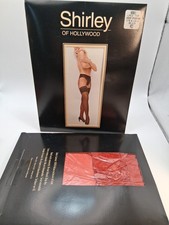 2 Shirley Of Hollywood Hot Hosiery 6561 Red Lace Top Stockings Adult Women