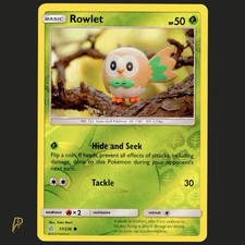 Rowlet 17/236 Pokemon Cosmic Eclipse Reverse Holo LP on eBay