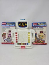1992 Vintage Playskool Alphie II Working W/Box and extras,tested, see photos