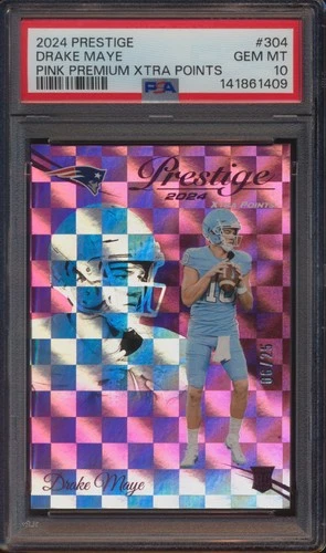2024 PANINI PRESTIGE DRAKE MAYE PINK PREMIUM XTRA POINTS 6/25 PSA 10!