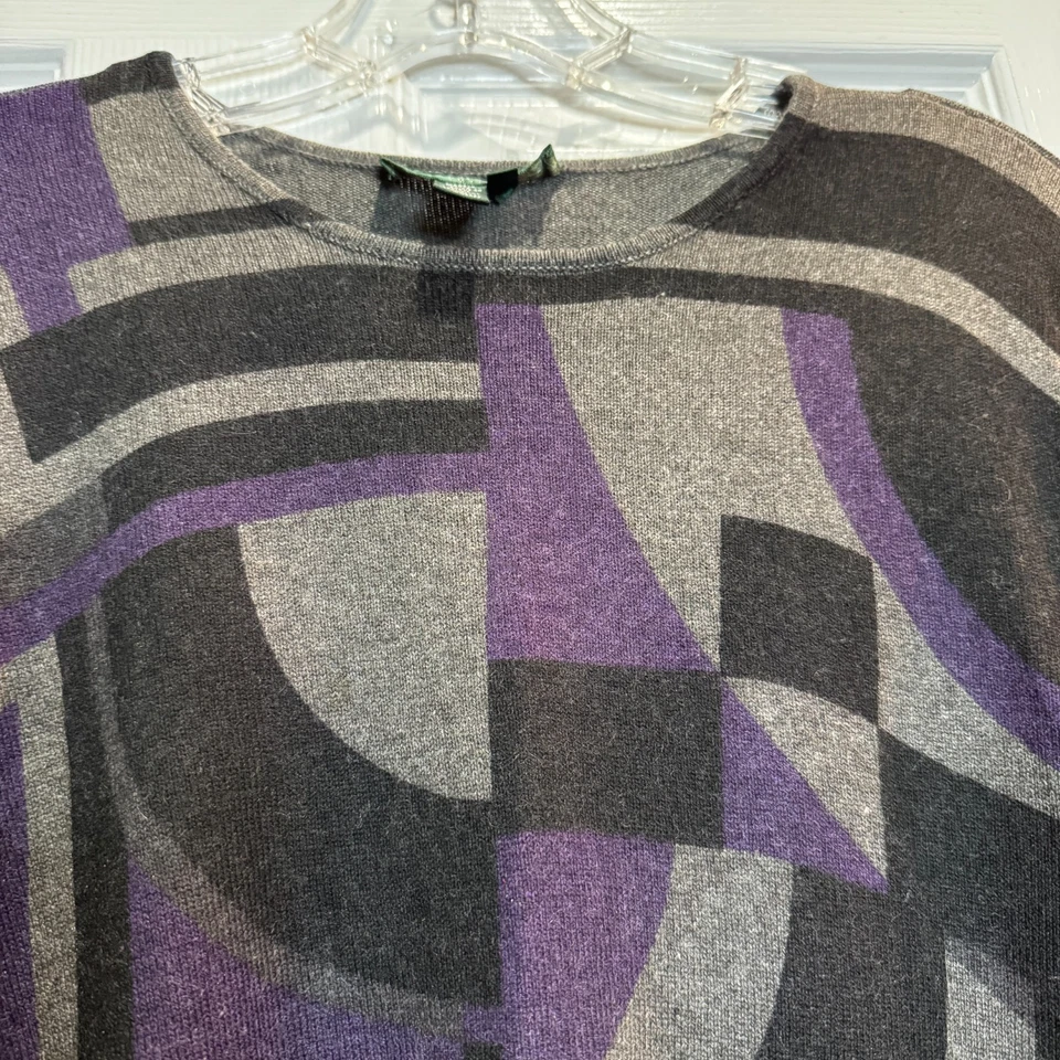 Ralph Lauren Womens Silk Cashmere Sweater Dark Academia Quiet Luxury Pullover PL - Image 2 of 4