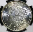 1884 Morgan Silver Dollar $1 ~ NGC MS64 TONED