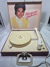 Vintage 1984 Michael Jackson Vanity Fair Record Player Works - Read Please 
