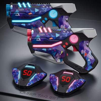 Laser Tag Guns Set of 2, Multiplayer Lazer Tag Game for Kids Ages 8 9 10 11 12+