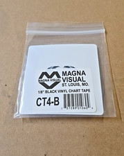Magna Visual 1/8 black vinyl chart tape CT4-B Dry ERASE Board Tape - NEW