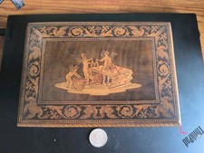 Antique Sorrento Ware marquetry box