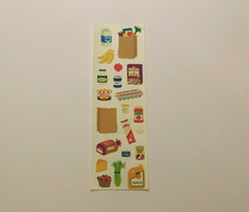  Mrs. Grossman's Stickers 1 ONE Strip Groceries Food Vintage 1999 HTF RARE 