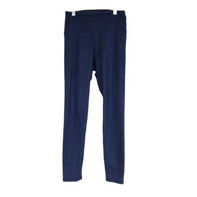BARRE 3 - WOMEN'S MEDIUM - BLUE POLYESTER BLEND LEGGINGS PANTS
