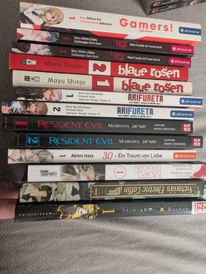 13x Manga Sammlung Paket | Arifureta Resident Evil Gamers Blaue Rosen | Deutsch