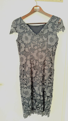 Spitzenkleid von Vera Moda, anthrazit, Gr. 36